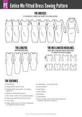 Entice Me | Fitted Dress PDF Sewing Pattern